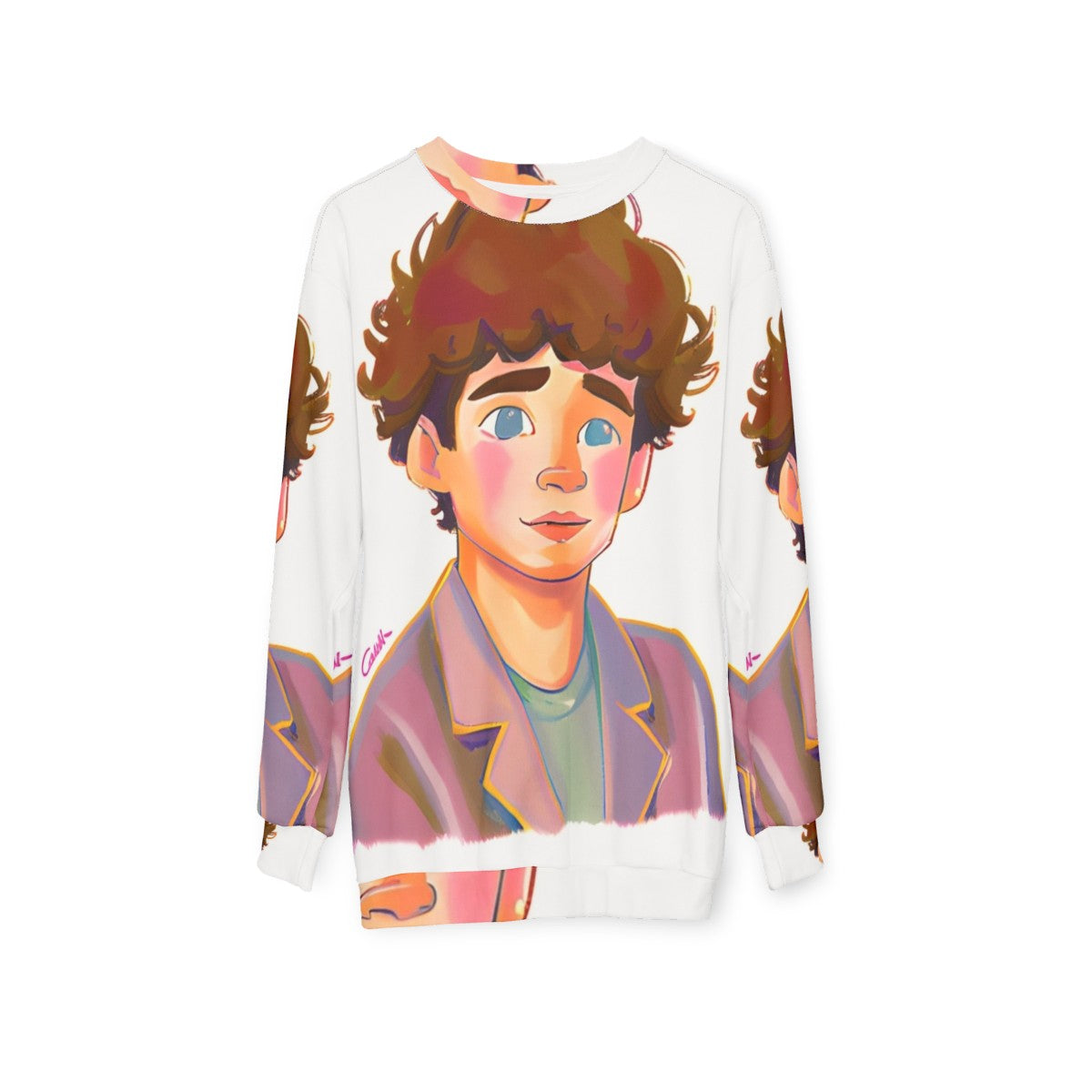 Heartstopper Charlie Spring Netflix Sweatshirt - hanging