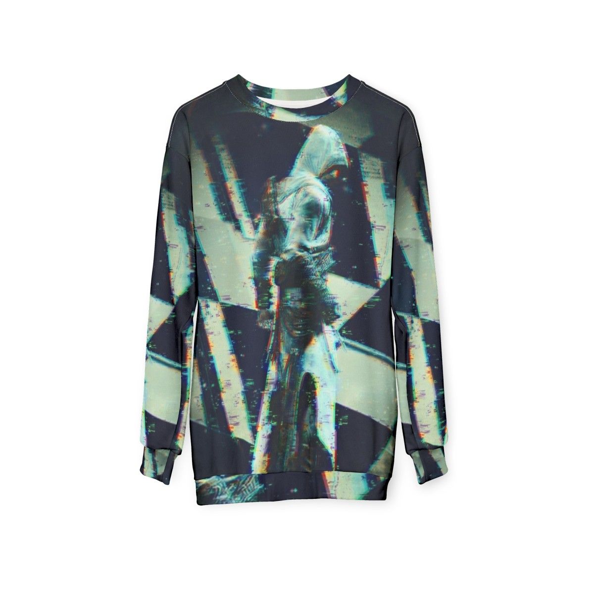 Assassin's Creed inspired glitch sweatshirt - hanging