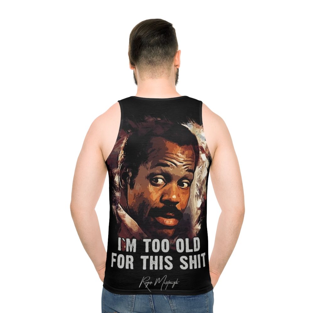 Danny Glover as Roger Murtaugh unisex movie tank top - men back