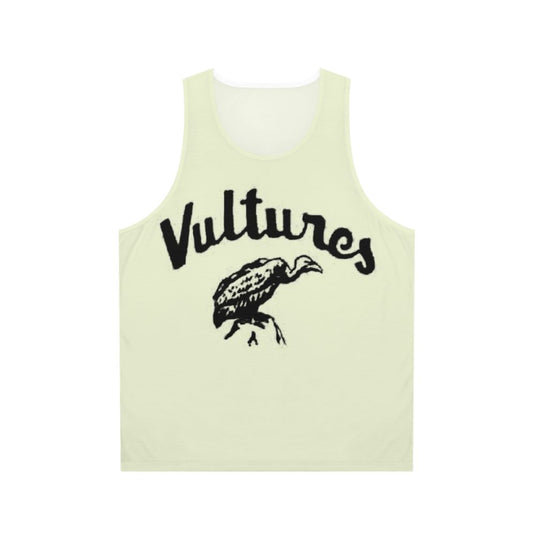 Unisex vultures tank top with graphic animal print design