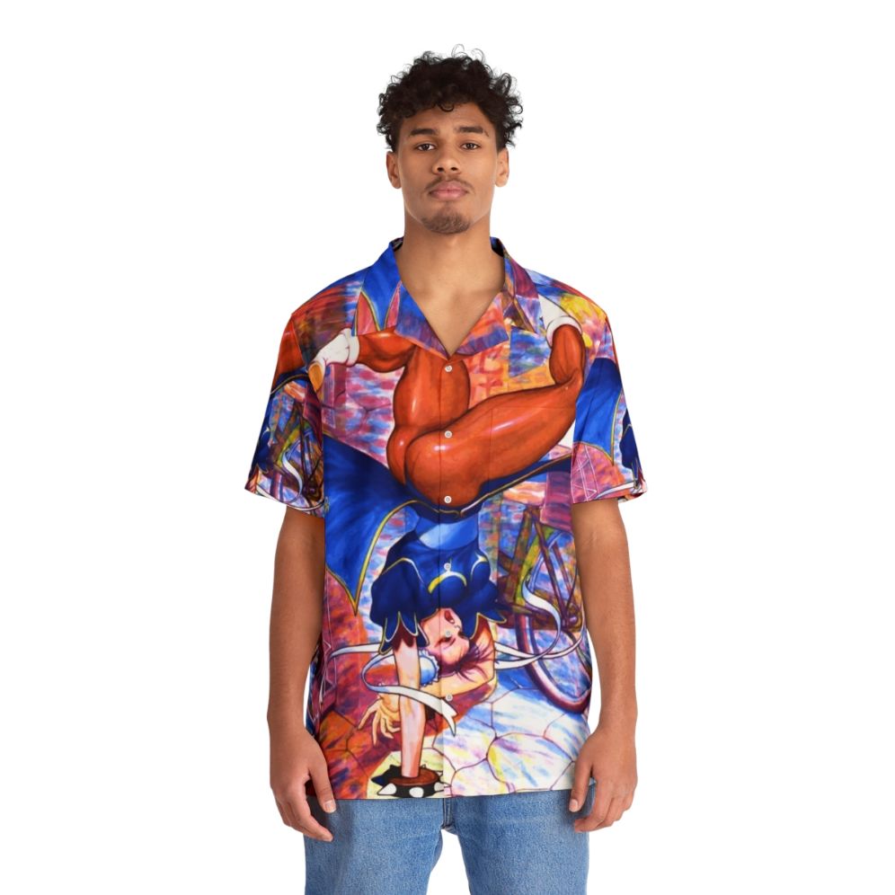 Chun Li Hawaiian Shirt II - Retro Street Fighter Gaming Apparel - People Front