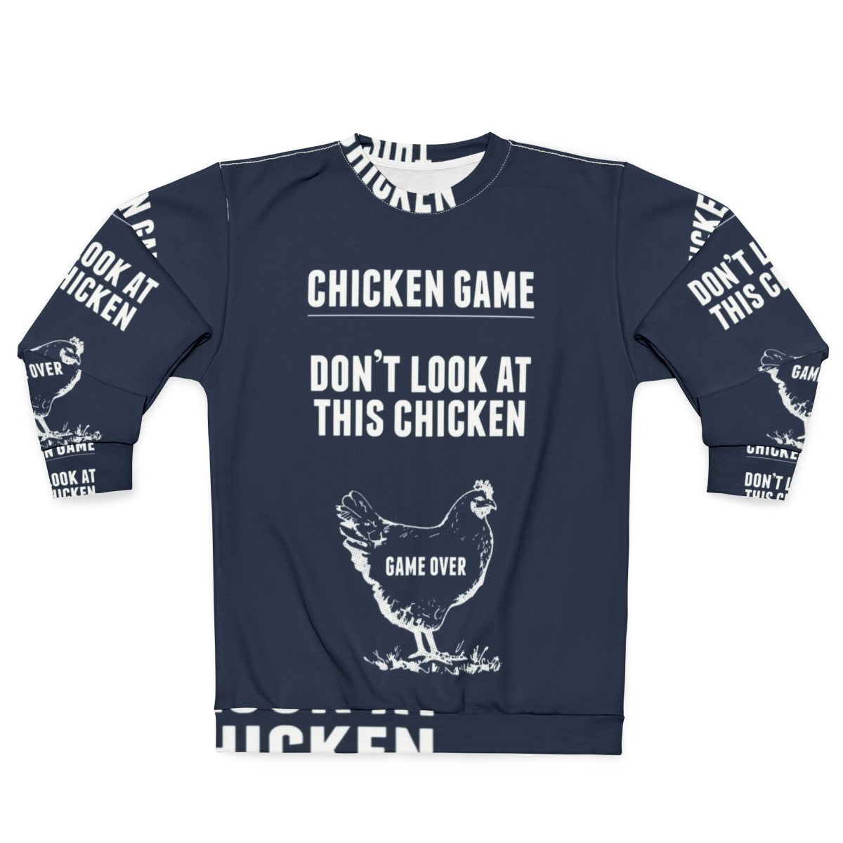 Funny chicken game graphic sweatshirt