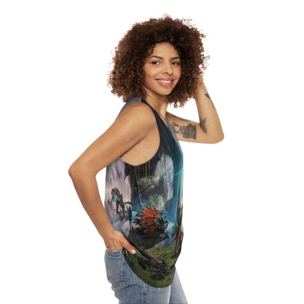 Ark Survival Evolved Dinosaur Unisex Tank Top - women side