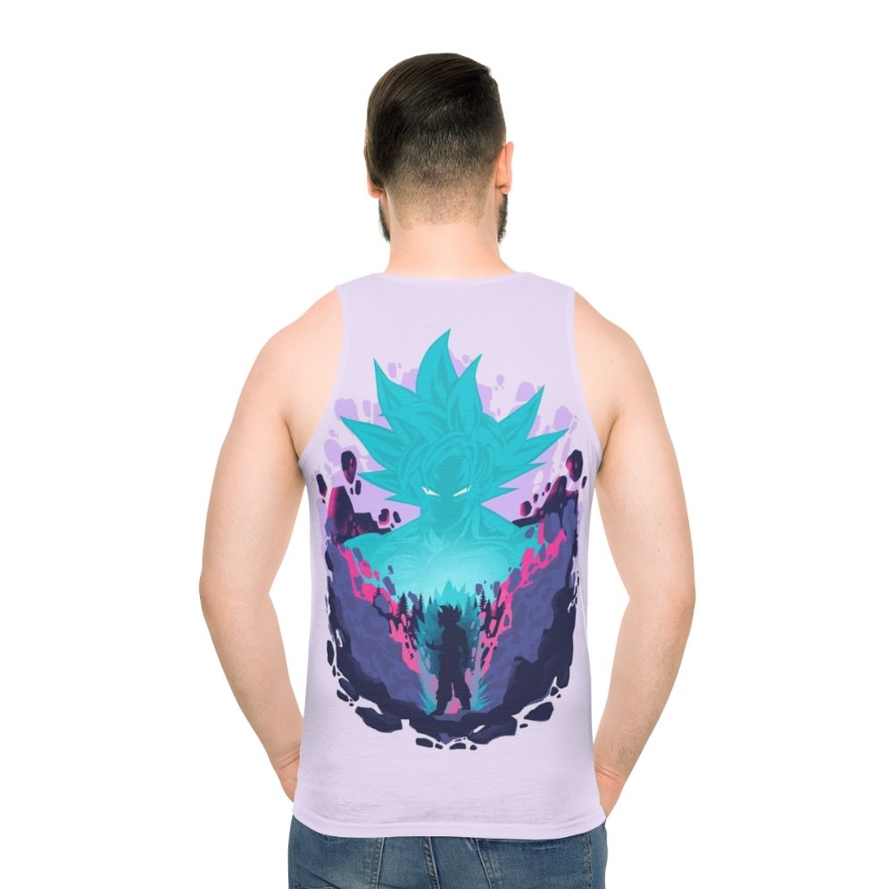 Ultra Instinct Dragon Ball Z Unisex Fitness Tank Top - men back