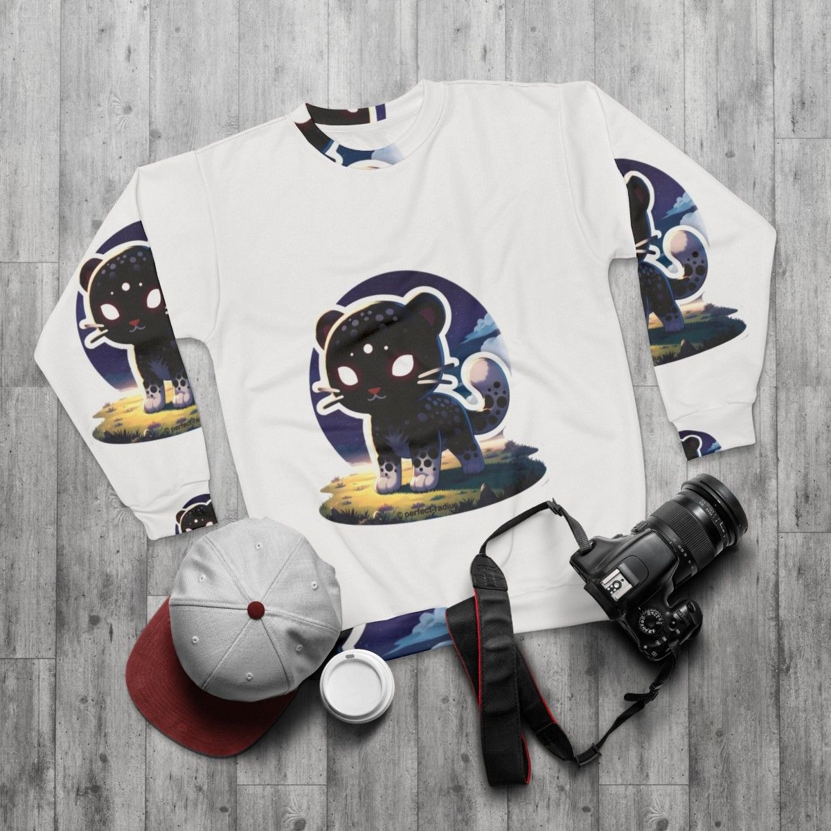 Legendary Shadow Leopard Sweatshirt - flat lay