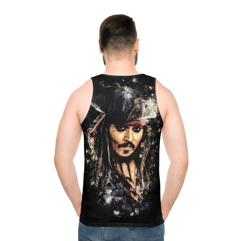 Captain Jack Sparrow grunge pirate portrait - men back