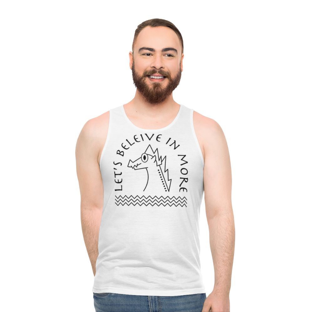 Unisex dragon tank top with a fantasy design - men