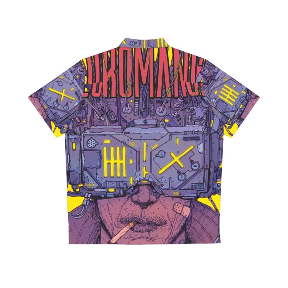 Neuromancer 2020 Hawaiian Shirt with Cyberpunk and Futuristic Design - Back