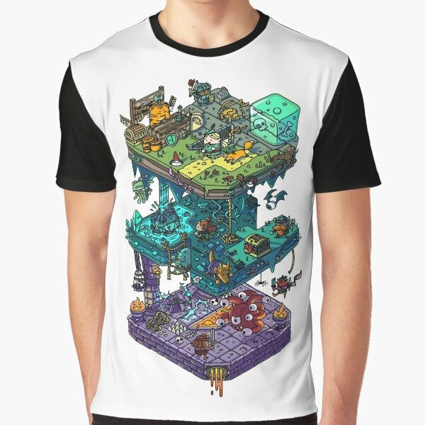 Isometric Dungeons and Dragons Graphic T-Shirt