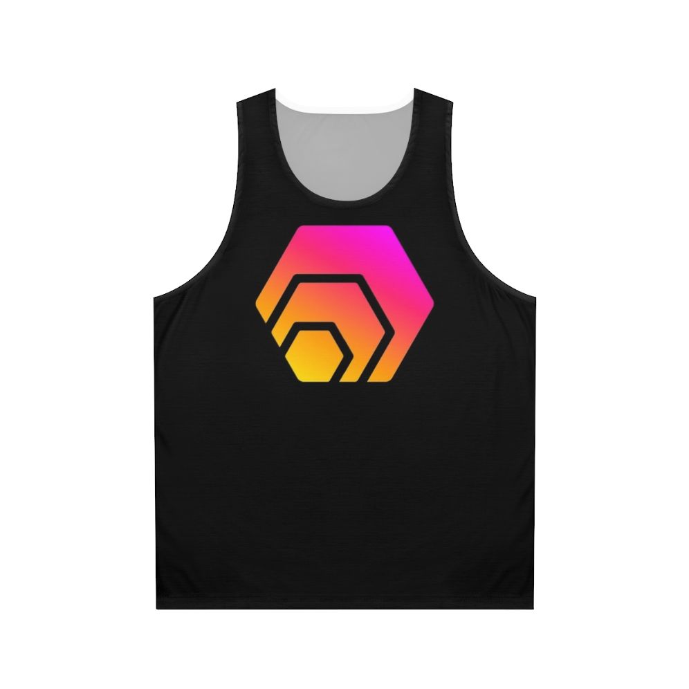 Hex Crypto Unisex Tank Top with Hexagon Logo