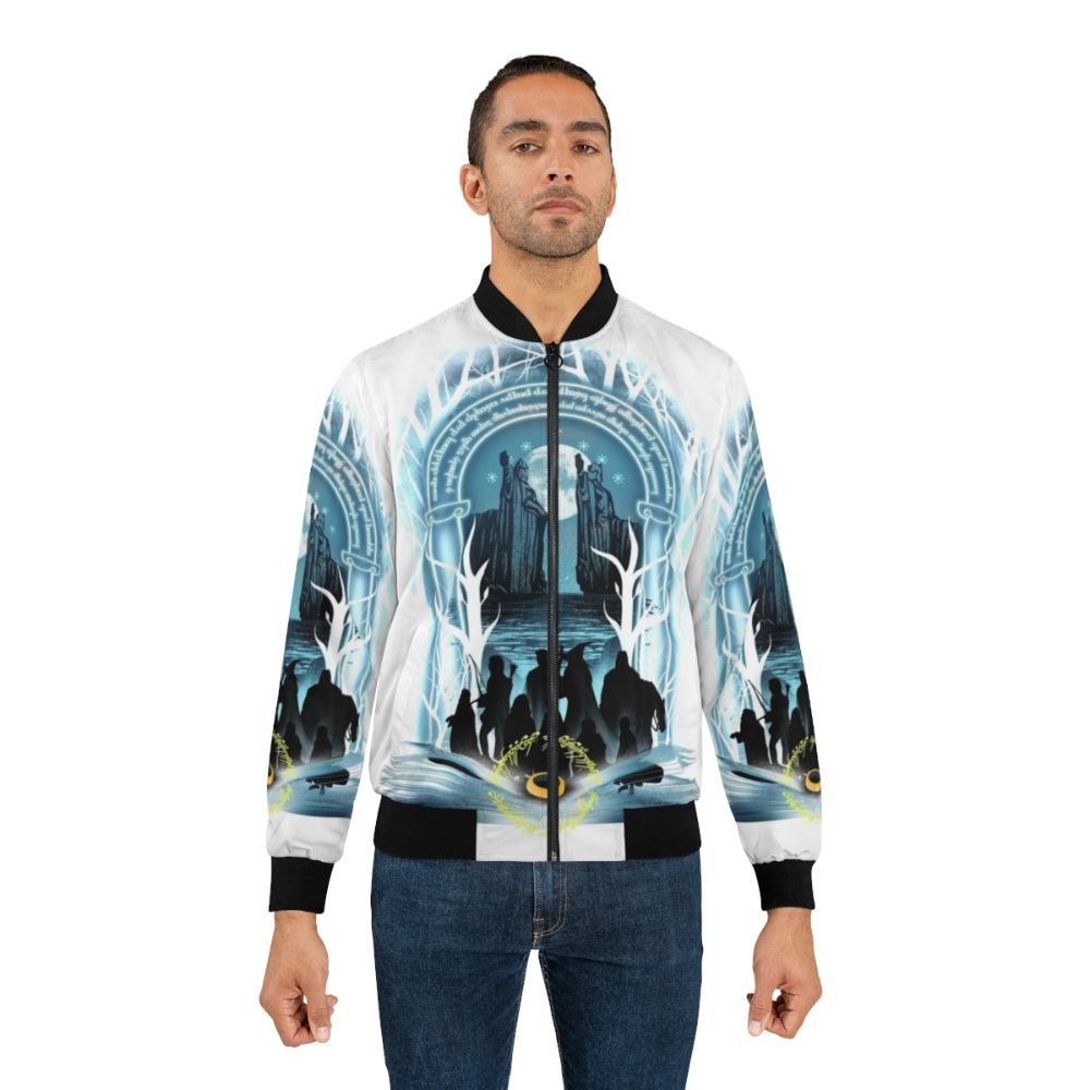 Magical Book of Fellowship Bomber Jacket with a graphic novel-inspired design - Lifestyle