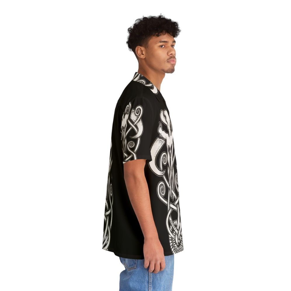 Sarlacc Knot Hawaiian Shirt with Mandalorian-inspired design - People Pight