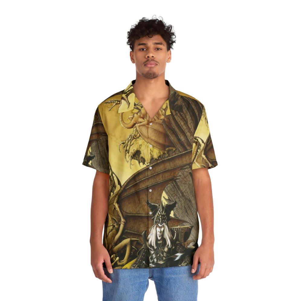 Dragon Lord Fantasy Hawaiian Shirt - People Front