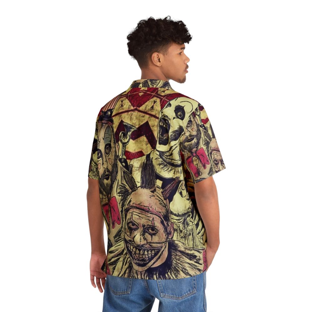 Terrifying Creepy Clown Hawaiian Shirt - People Back