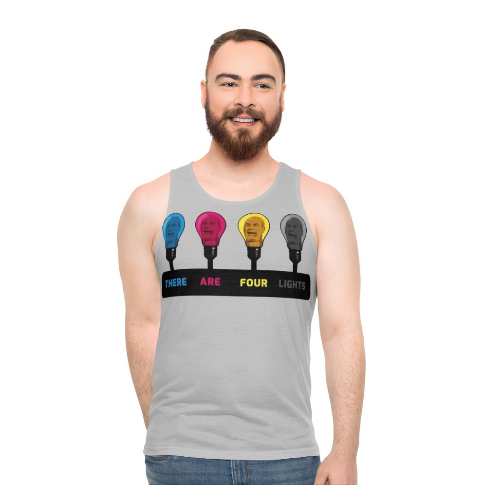 "There Are Four Lights" CMYK Unisex Tank Top - men