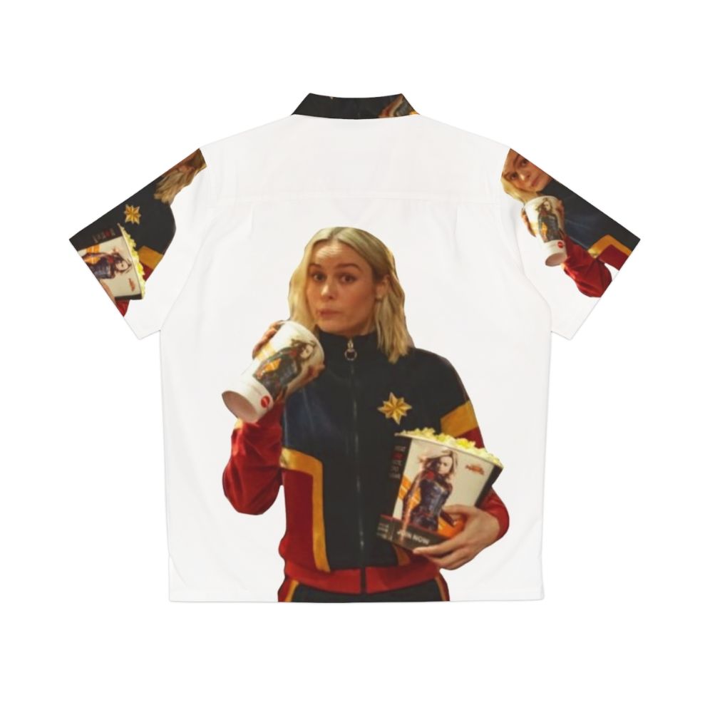 Brie Larson Captain Marvel Hawaiian Shirt - Back