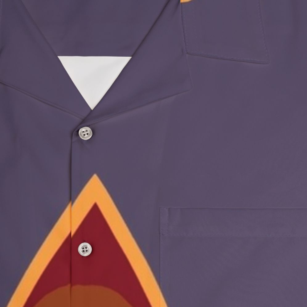 Captain Janeway wearing a Star Trek Voyager Hawaiian shirt - Detail