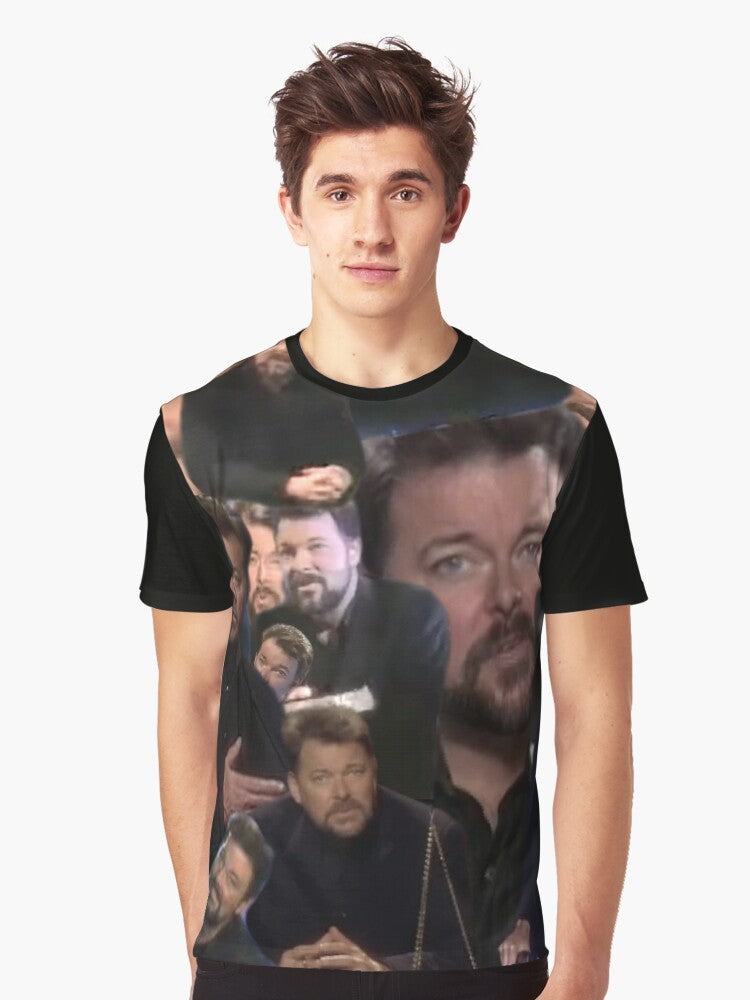 Jonathan Frakes "Beyond Belief" typography graphic t-shirt - Men