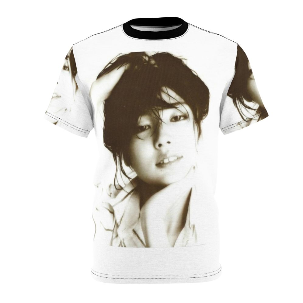 Retro t-shirt with Miki Matsubara inspired artwork, featuring nostalgic Japanese pop art design