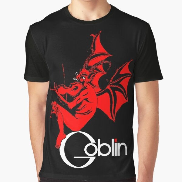 Goblin graphic t-shirt with a spooky and stylish design