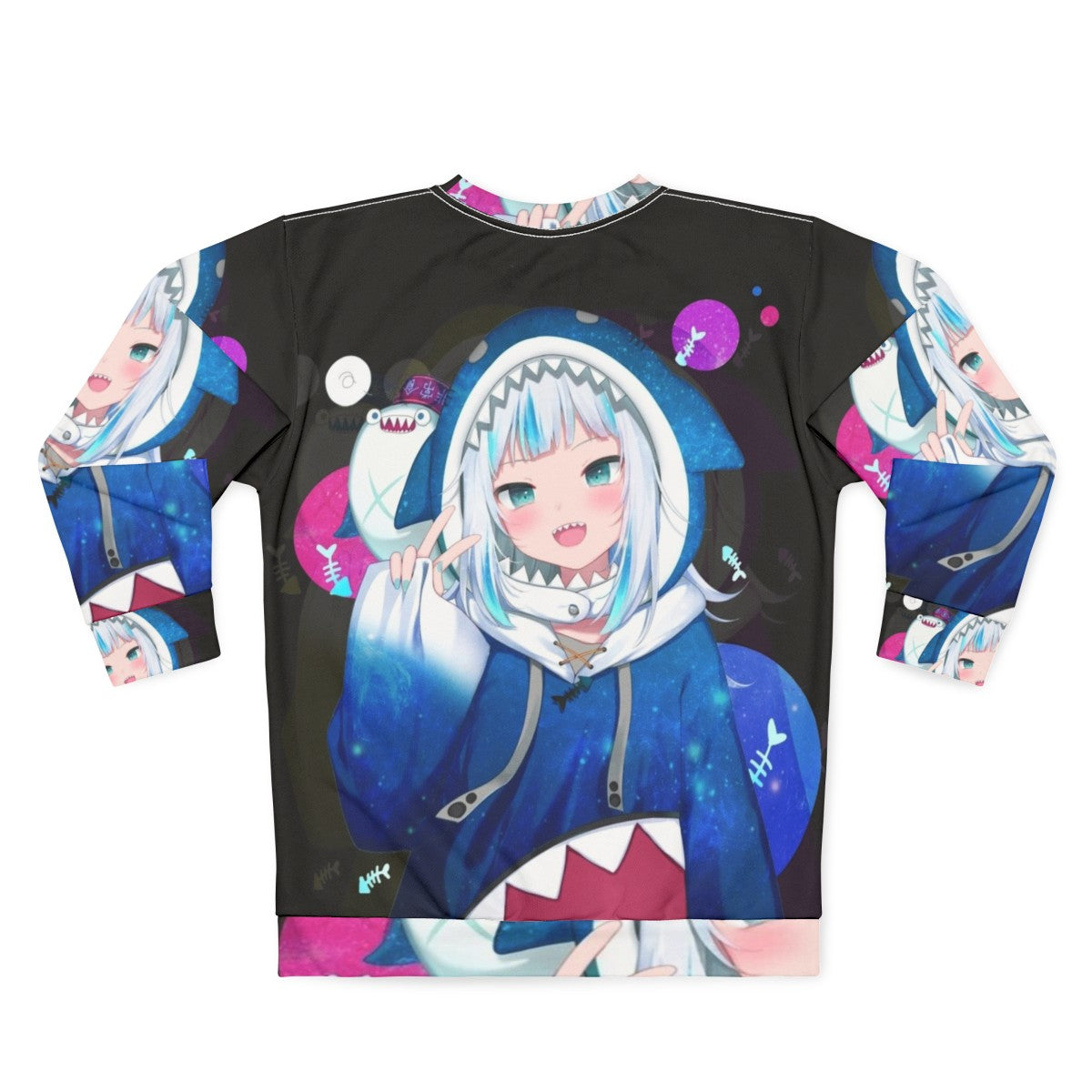 Gawr Gura Hololive EN VTuber Sweatshirt - Back