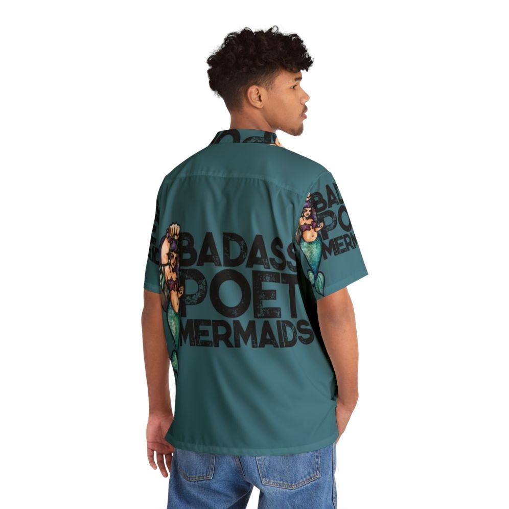 Badass Poet Mermaids Hawaiian Shirt - People Back