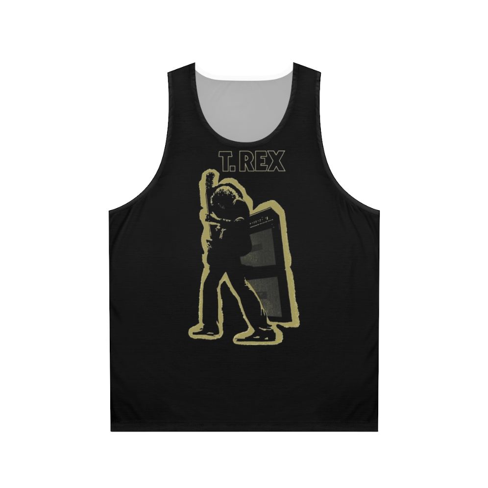 Mens Funny Electric Warrior Dinosaur Tank Top