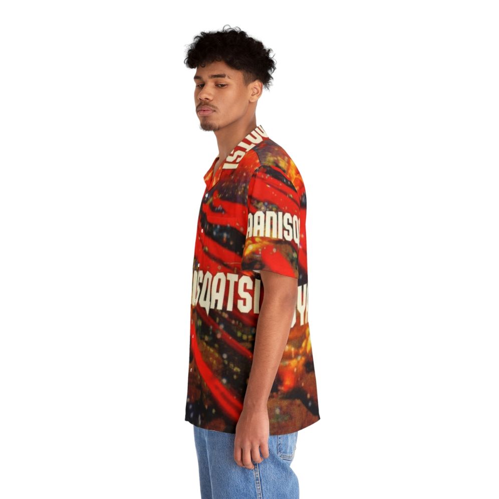 Koyaanisqatsi Hawaiian Shirt featuring imagery from the documentary film - People Left