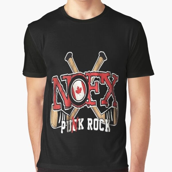 Vintage NOFX graphic t-shirt featuring retro hip hop design