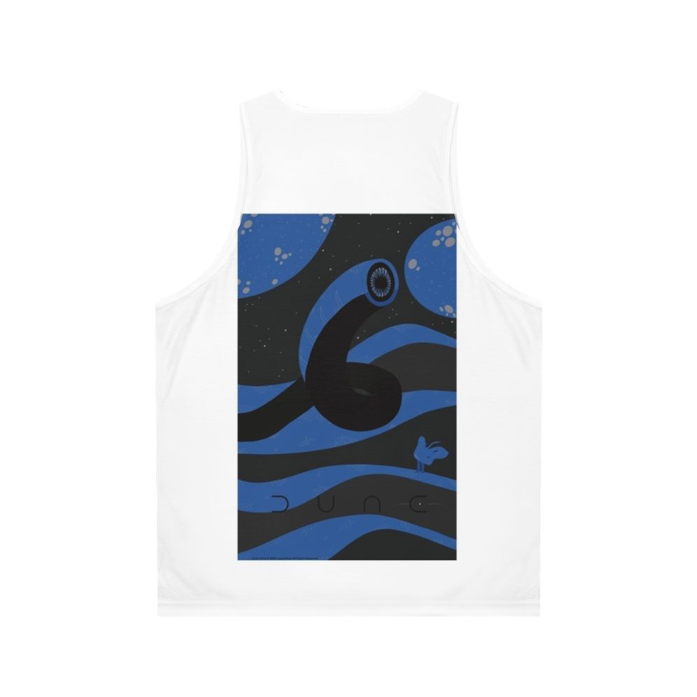 Dune Sandworm Unisex Tank Top - Back