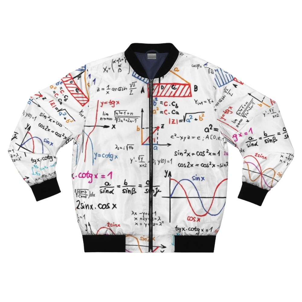 Mathematics Formulas Numbers Bomber Jacket