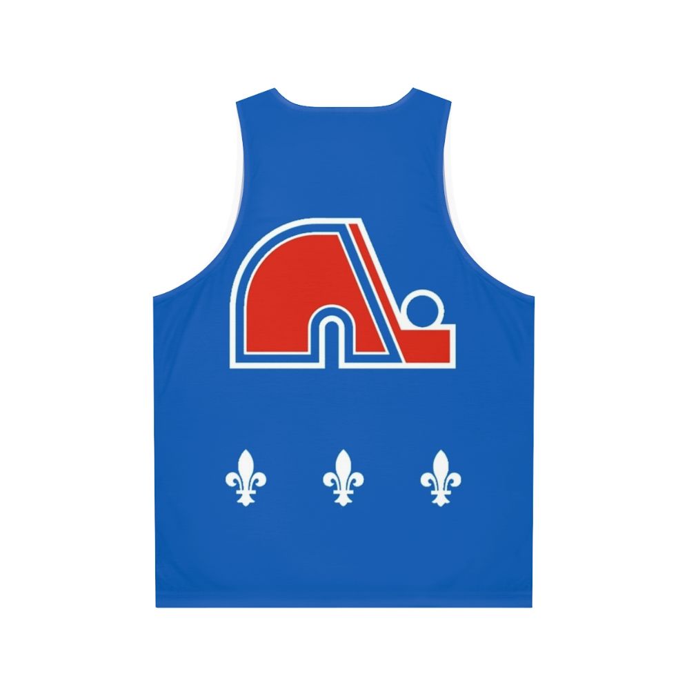 Vintage Quebec Nordiques Retro Hockey Unisex Tank Top - Back