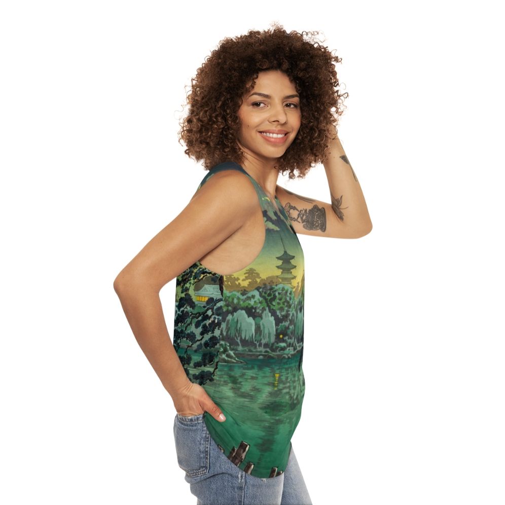 Tsuchiya Koitsu Ueno Shinobazu Pond Unisex Tank Top - women side