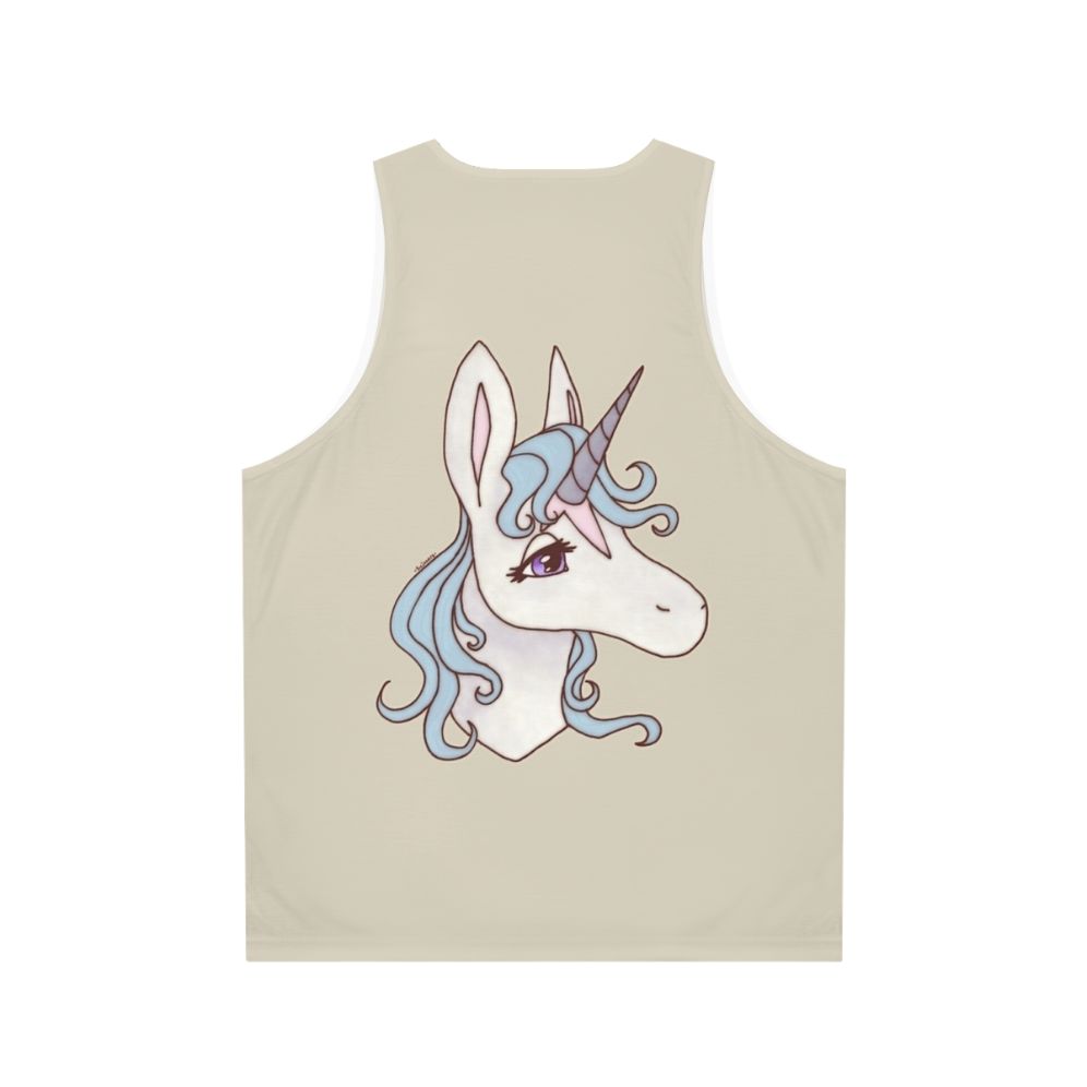 The Last Unicorn Unisex Graphic Tank Top featuring Lady Amalthea - Back