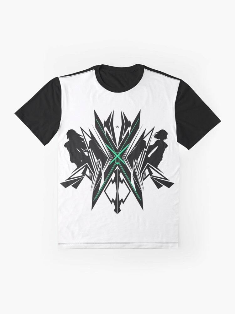 Xenoblade Chronicles 2 "Pneuma" Graphic T-Shirt featuring the character Pneuma from the popular video game - Flat lay