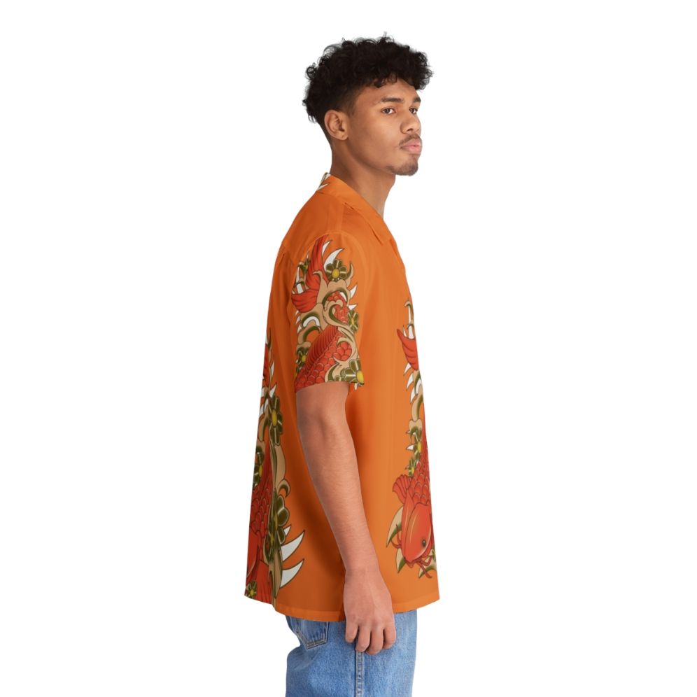 Kai fish Hawaiian shirt with vibrant tropical fish design - People Pight