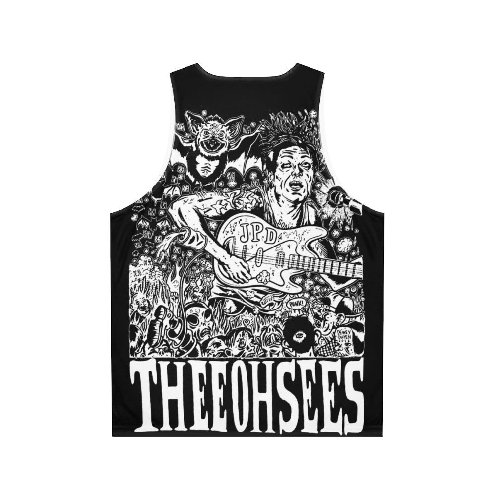 Psychedelic Unisex Tank Top with Thee Oh Sees Music Merch - Back