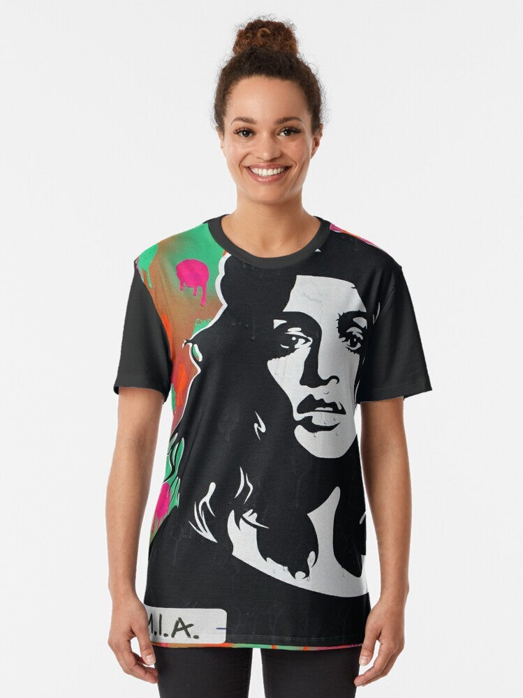 M.I.A. Matangi Graphic T-Shirt featuring the iconic British rapper and musician - Women