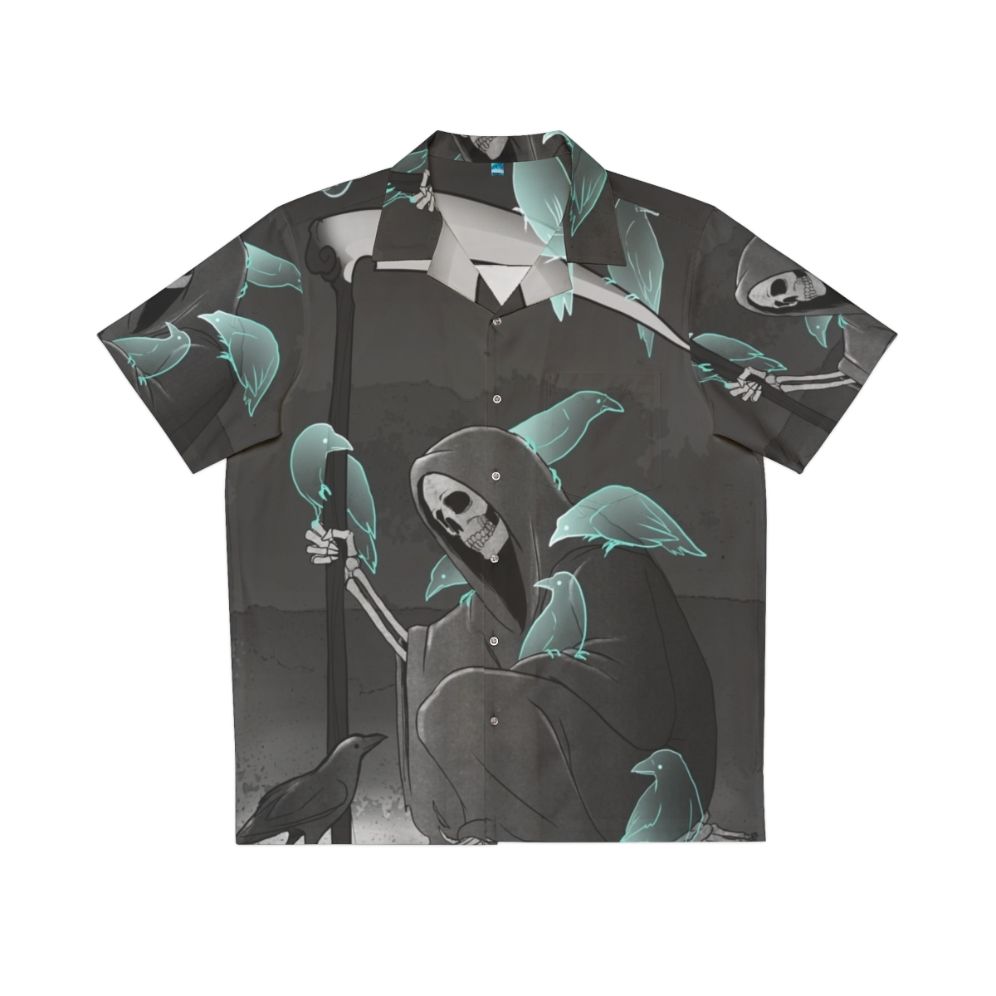 Dark gothic crows Hawaiian shirt