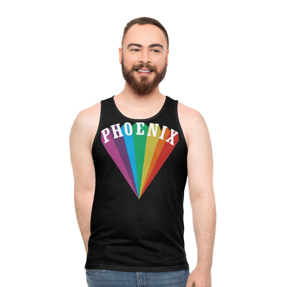 Phoenix Band Unisex Rainbow Tank Top - men