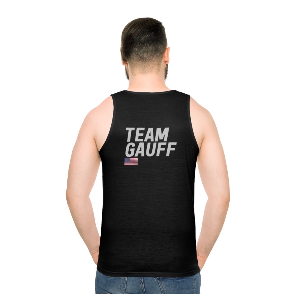 Team Gauff Unisex Tennis Tank Top - men back