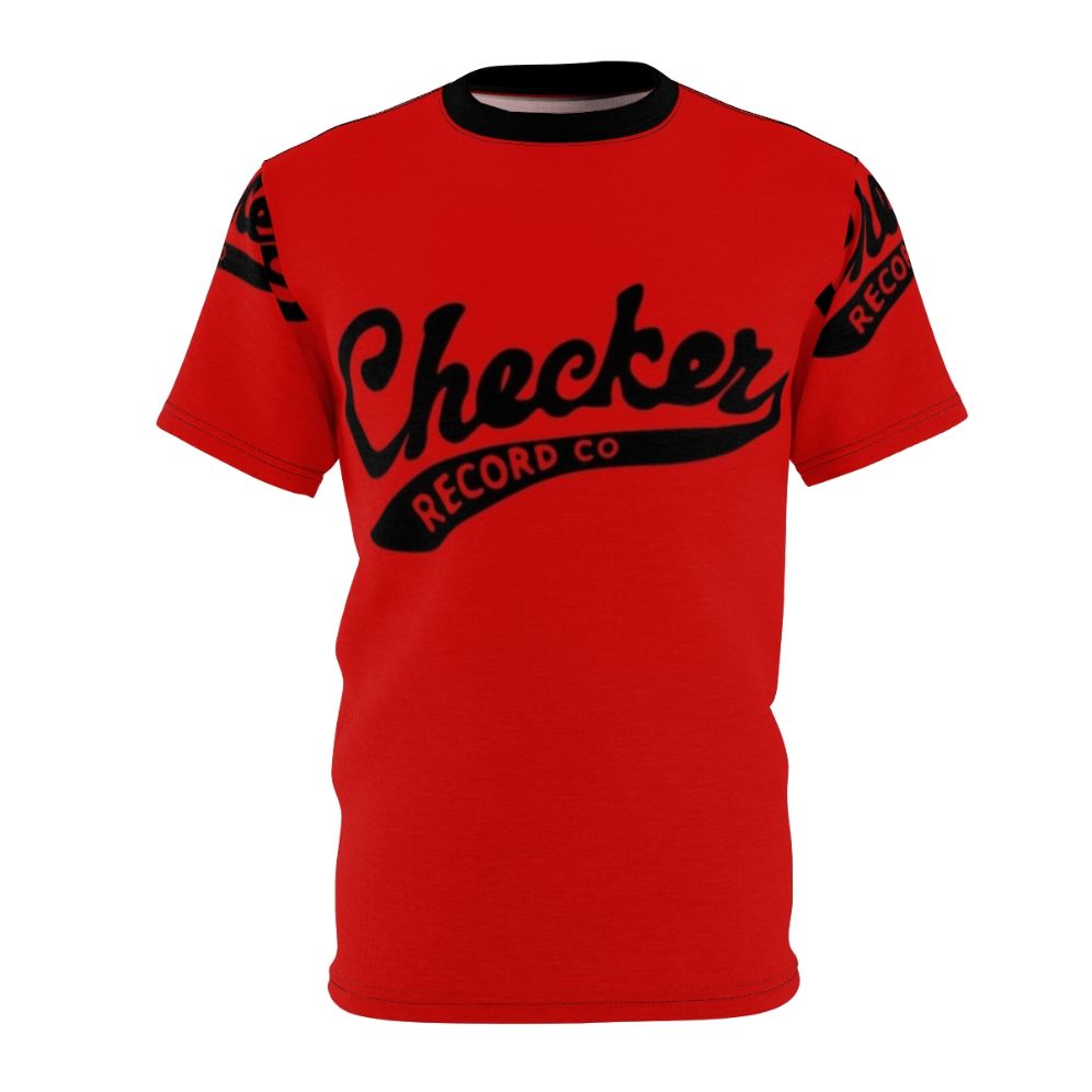 Checker Records inspired graphic t-shirt, featuring a vintage-style checker pattern design