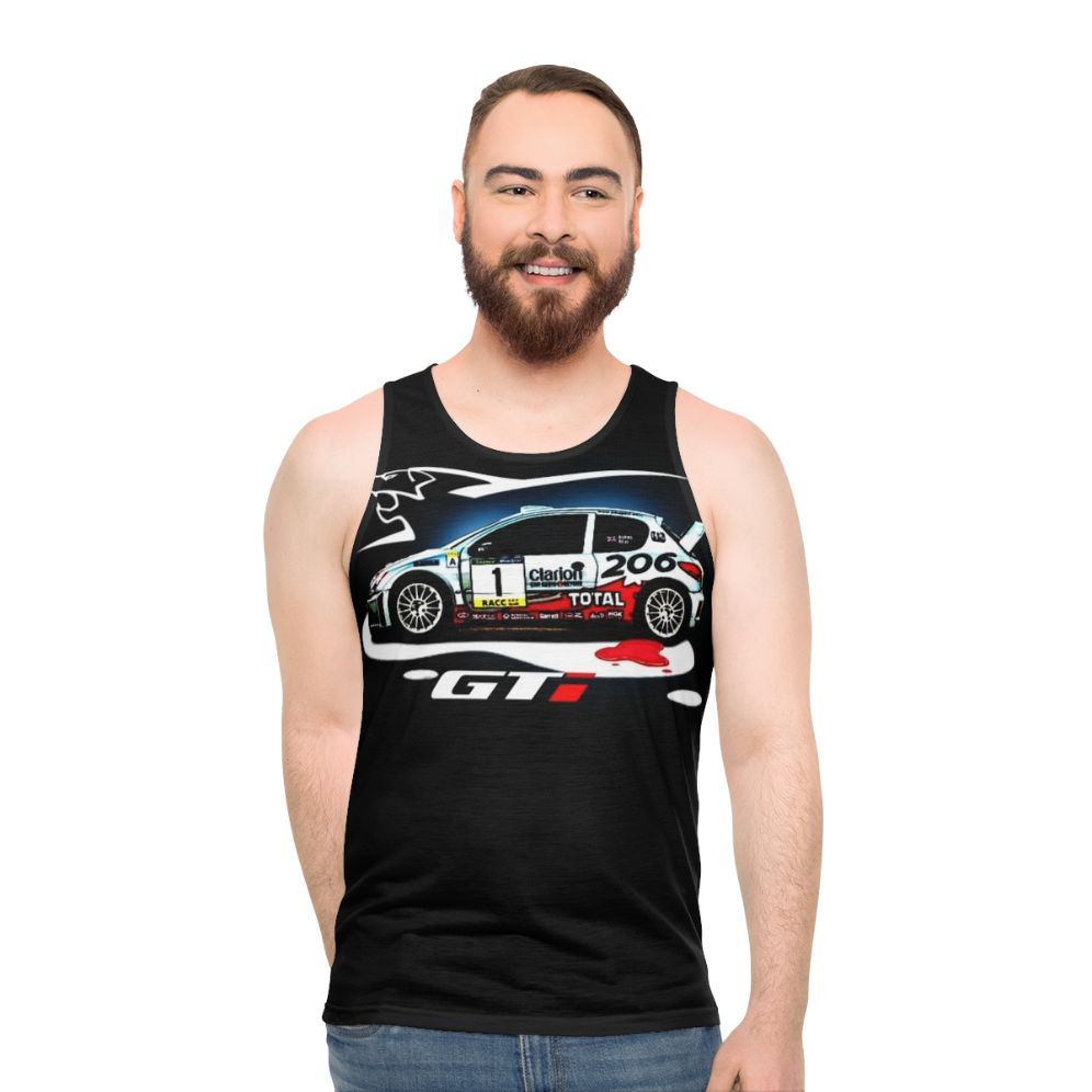 Unisex 206 racing car tank top - men