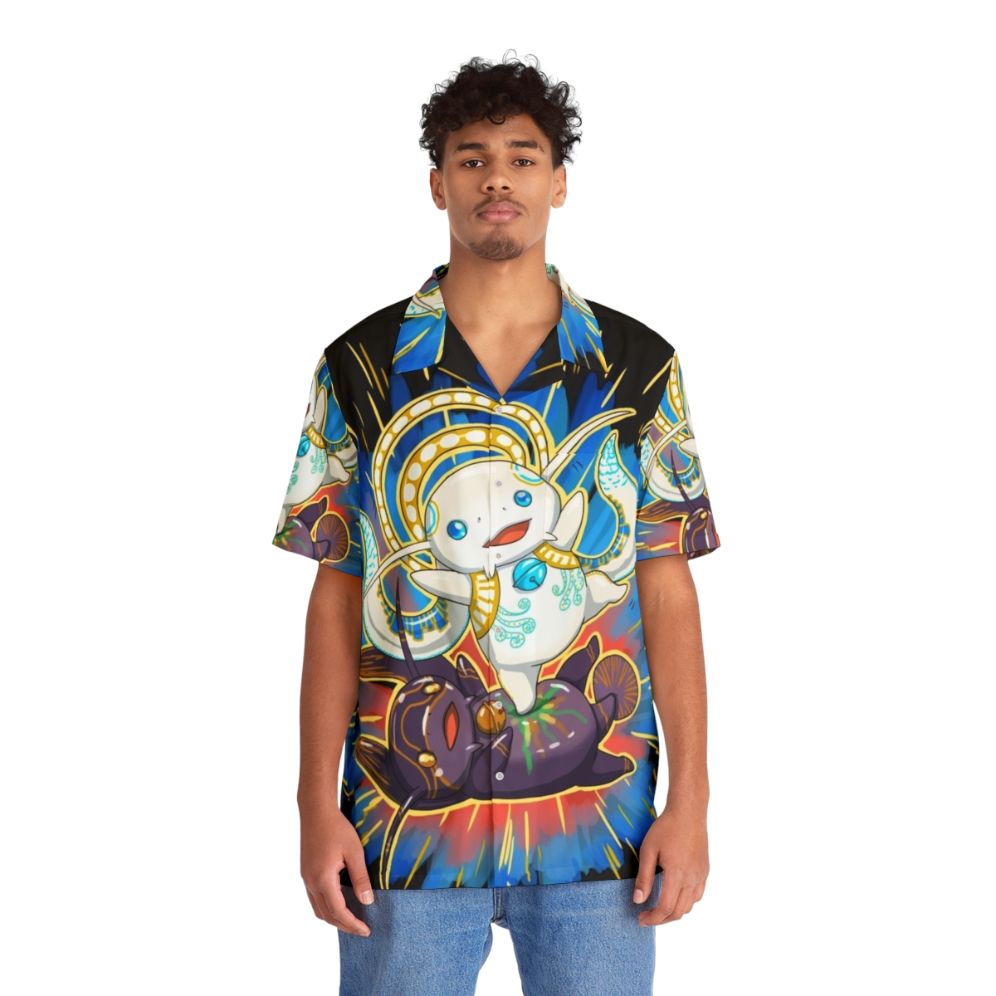 Hydaelyn Kick FFXIV Hawaiian Shirt - People Front