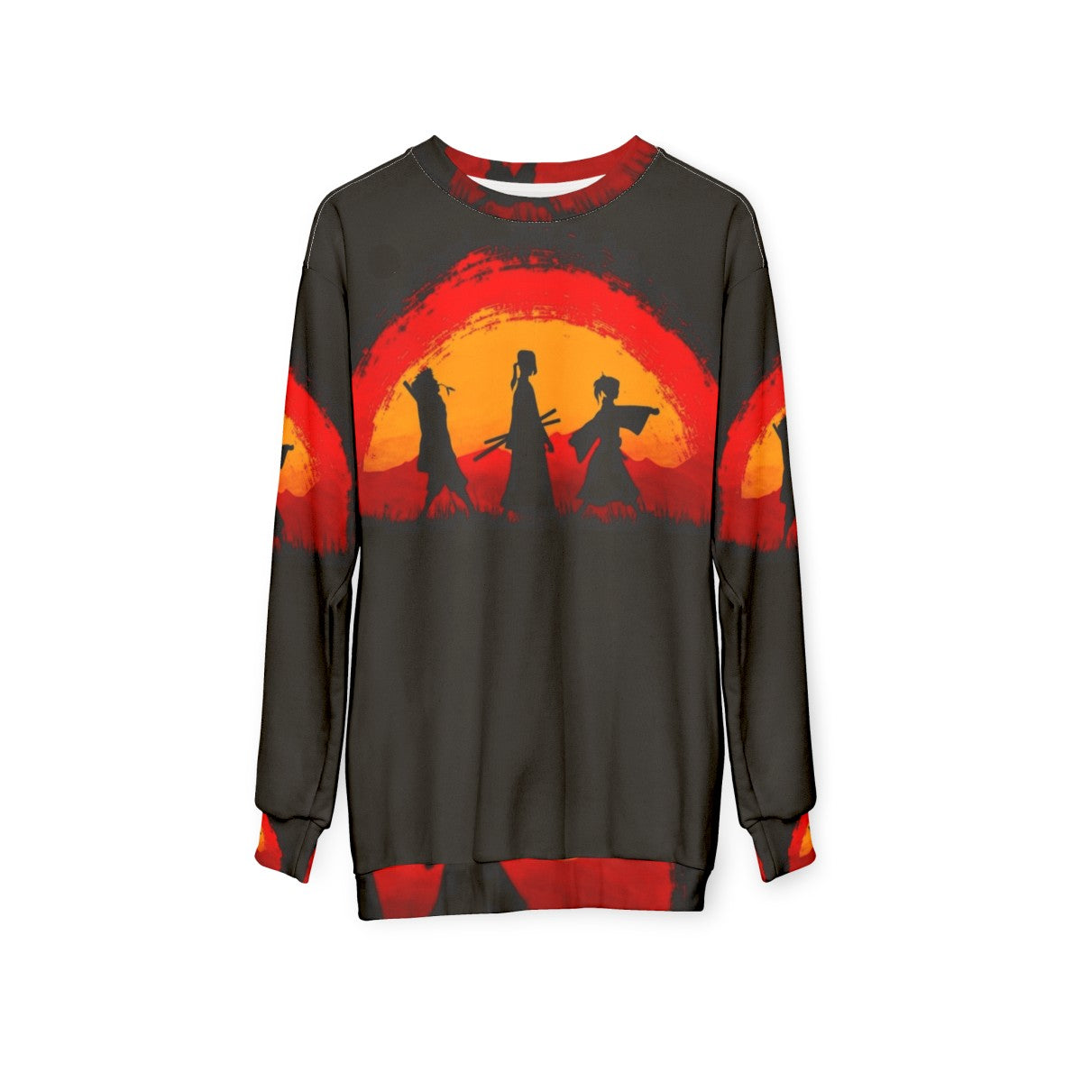 Samurai Champloo Anime Sunset Scene Sweatshirt - hanging