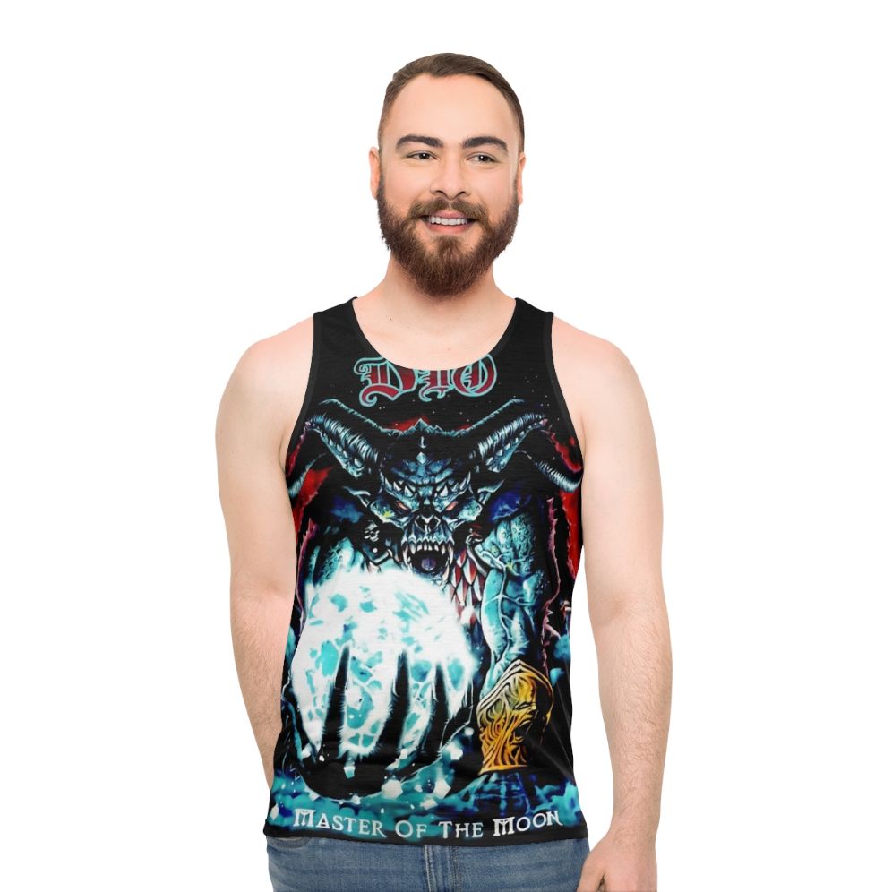 Heavy Metal Tank Top featuring a Master of the Moon design - men