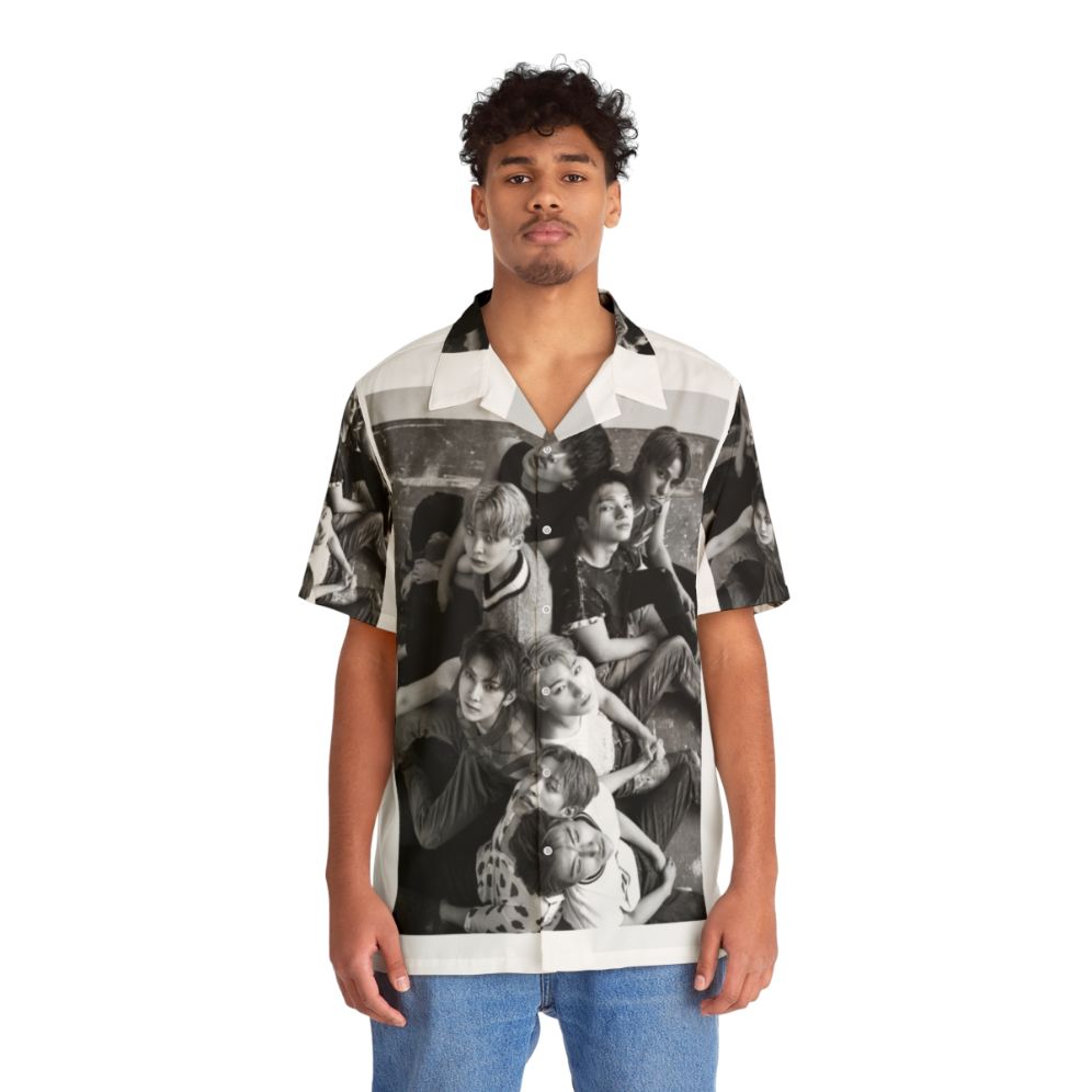 Ateez Dazed Poster Hawaiian Shirt - People Front