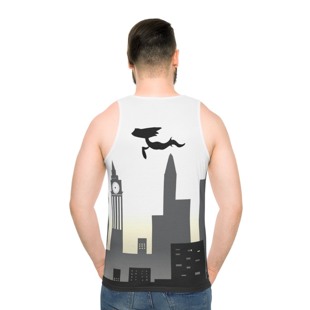 Urban Smog Unisex Tank Top - men back