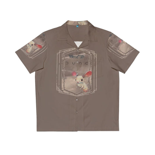 Dune-inspired Hawaiian shirt with sand mouse design