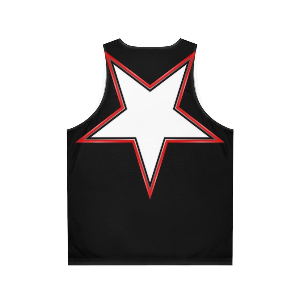 Inverted five-pointed star unisex tank top - Back